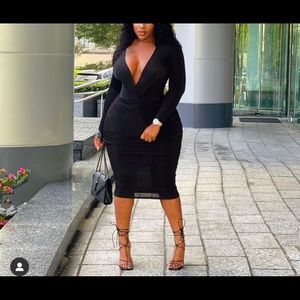 Office talk slinky dress